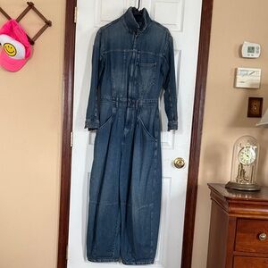 We The Free Denim Wide Leg Jumpsuit